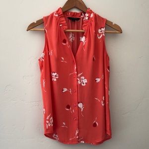 Banana Republic Sleeveless Floral Blouse